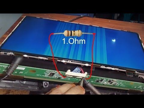 Indian technician repairing LED TV at home